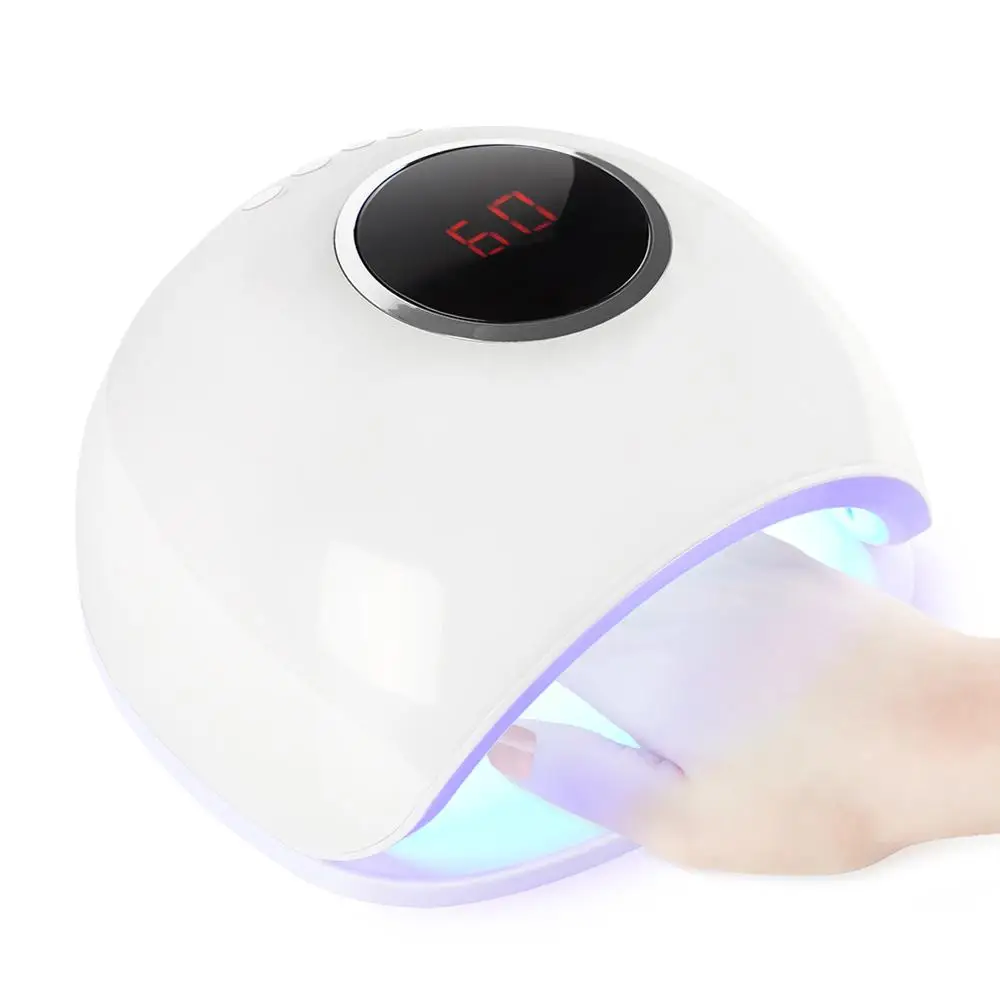 

72W Nail Dryer UV LED Dual Nail Lamp For Gel Polish Curing Light With Bottom 30s/60s Timer LCD Display Lamp For Nails Nail Dryer