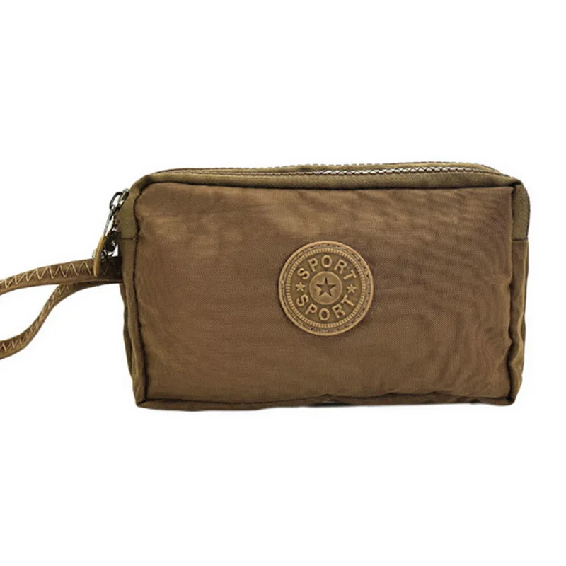 khaki(style1) Кошелек для монет Monederos Mujer, короткий кошелек для женщин, для мобильного телефона, сумка на три молнии, Молодежный модный стиль - Цвет: khaki(style1)