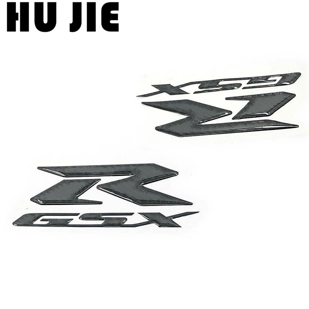 Мотоцикл 3D логотипы углеродного волокна эмблемы наклейки для Suzuki GSXR GSX-R 150 250 300 600 750 1000 Hayabusa 1300