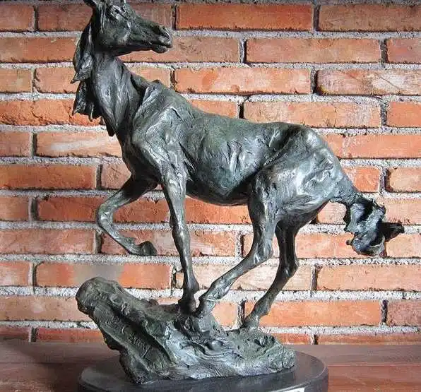 

Furniture Decoration Copper Bronze Sculpture Art Abstract Zodiac Horse Statue