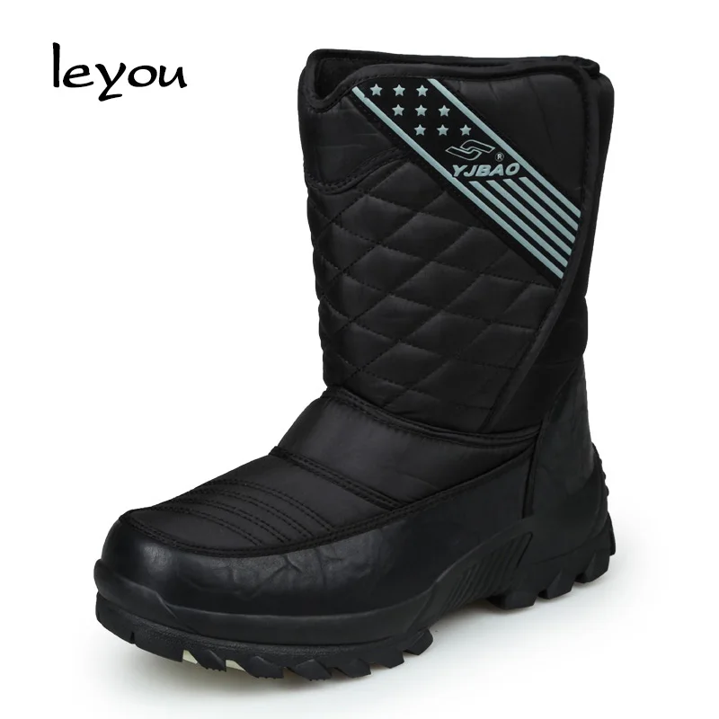 

Leyou Male Boots Thickening Thermal Waterproof Snow Boots Military Desert Boots Platfrom Men Botas Militares Invierno