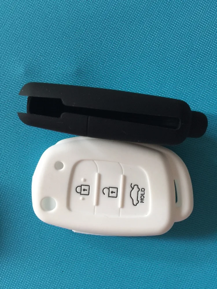 3 Button Silicone Car Remote Flip Key Fob Shell Cover Case for Hyundai Creta I10 I20 Tucson Elantra Santa Fe