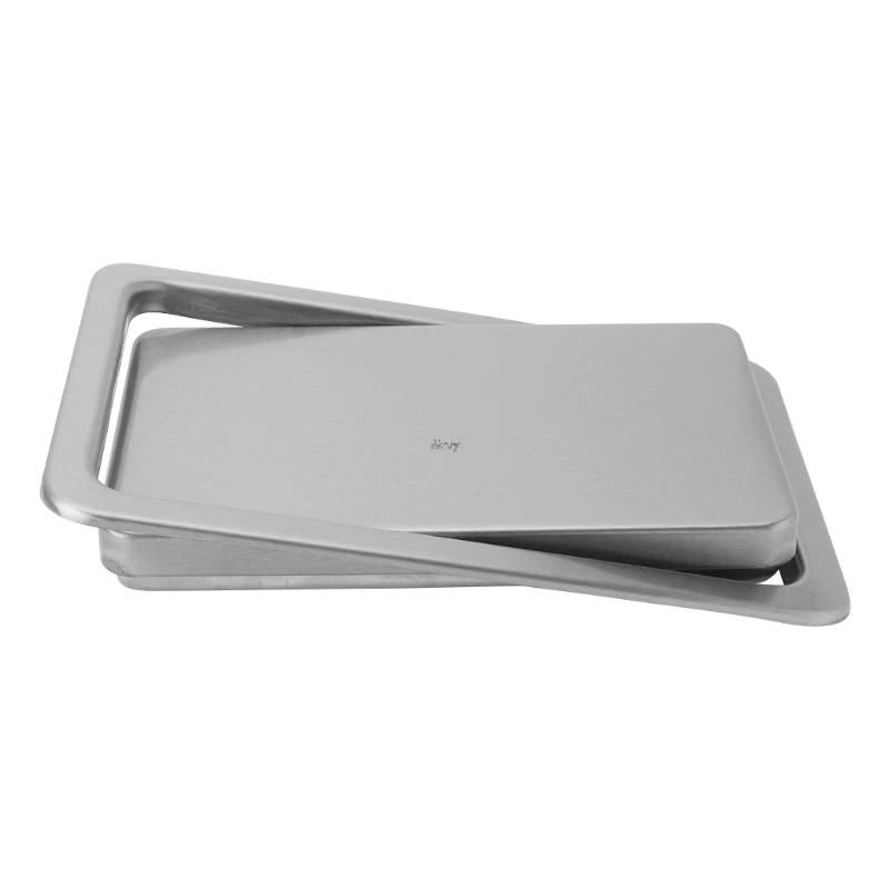 Stainless Steel Flush Recessed Built-in Balance Swing Flap Lid Cover Trash Bin Garbage Can Kitchen Counter Top Stainless Steel Flush Recessed Built-in Balance Swing Flap Lid Cover Trash Bin Garbage Can Kitchen Counter Top