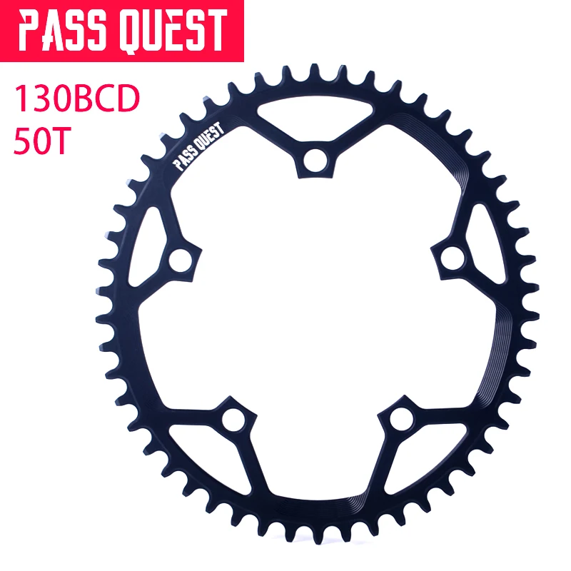 130 мм BCD супер легкий полый дизайн дорожный велосипед овальное узкое широкое кольцо цепи MTB BMX колесо цепи 42 T 44 T 46 T 48 T 50 T 52 T