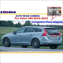 Liislee Автомобильная камера заднего вида для Volvo v60~ /камера заднего вида/камера номерного знака