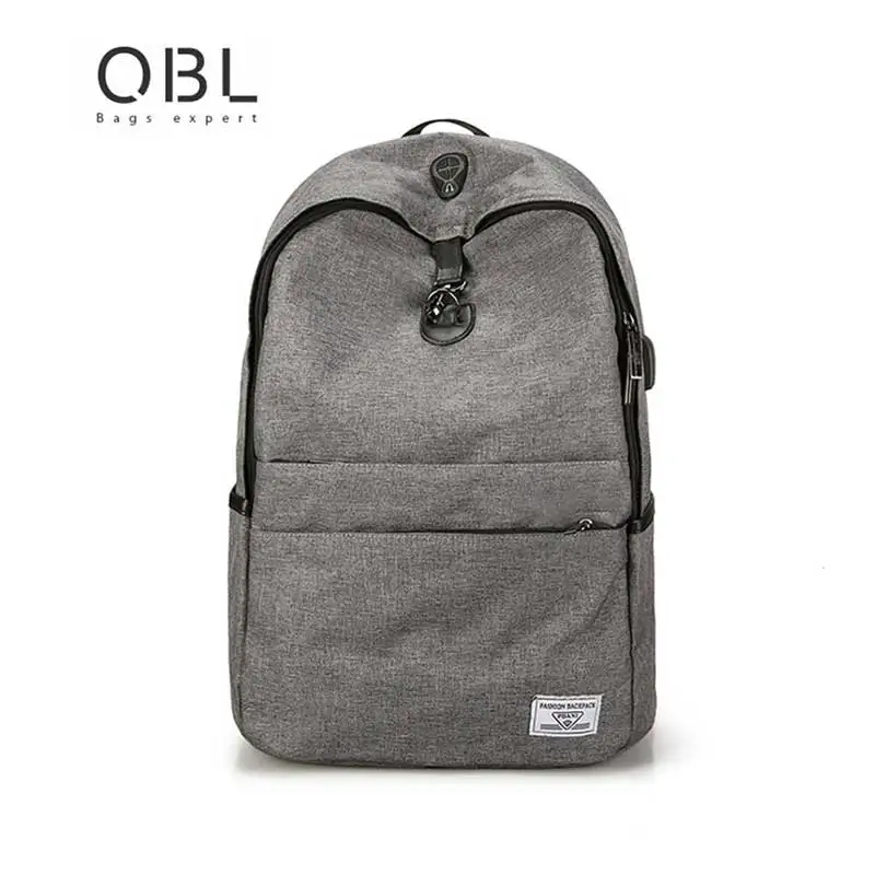 

Men Casual Backpack Exteral USB Men High-end And Elegant Air Men's Bags Vintage Travel Soft Handle Zipper Black Grey backpacks
