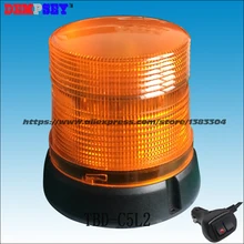 Демпси магнитное крепление СВЕТОДИОДНЫЙ 12 В/24 В мерцающий Маяк автомобиль Предупреждение Amber мигающий свет, маяк аварийного Предупреждение стробоскопа бордовый(tbd-c5l2