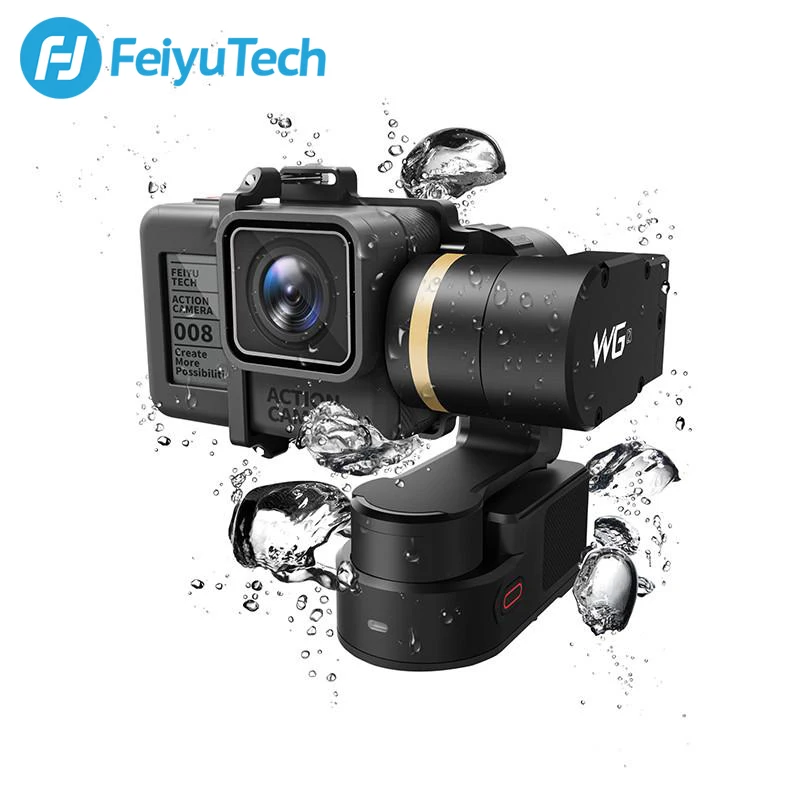 3 осевой водонепроницаемый стабилизатор FeiyuTech Feiyu WG2 для экшн камеры Gopro 6 4 5 YI 4K SJCAM