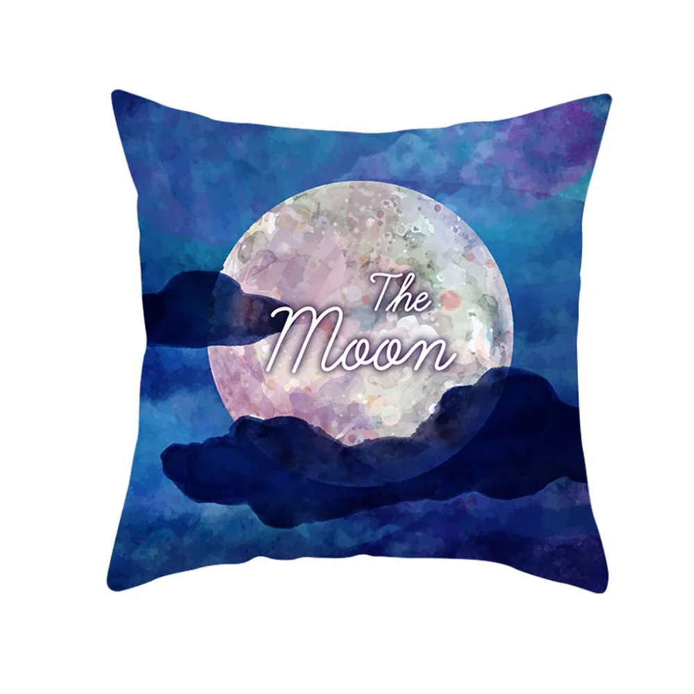 

Pillow Case Cover Square 45cm*45cm Linen Pillow Cases Bedding Muslim Ramadan Pattern Polyester Cushion Home Decor L530