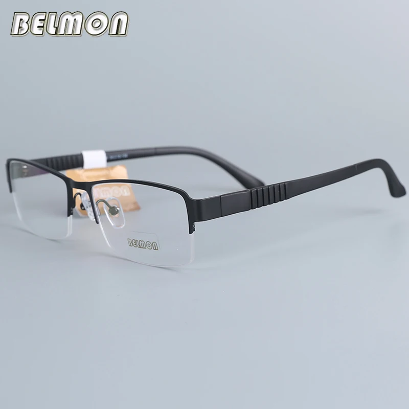 

Belmon Eyeglasses Frame Men Computer Optical Prescription Myopia Nerd Clear Lens Eye Glasses Spectacle Frame For Male RS16006