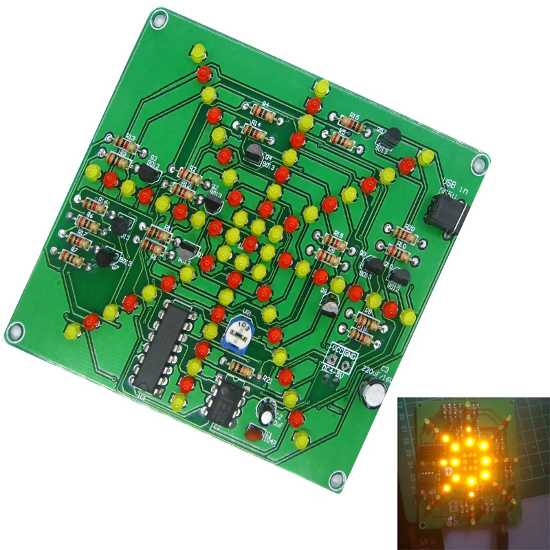 Light Circuit With Chasing Flashing Effects Homemade Circuit