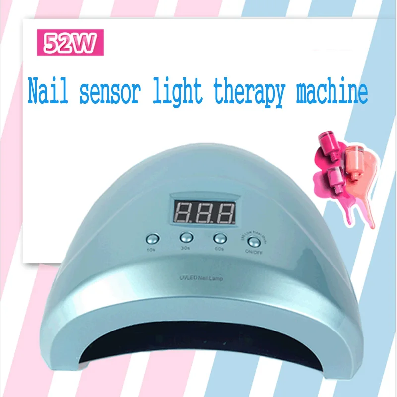 

52W Dual UV LED Nail Lamp Nail Dryer Gel Polish Curing Light with Bottom 30s/60s Timer LCD display