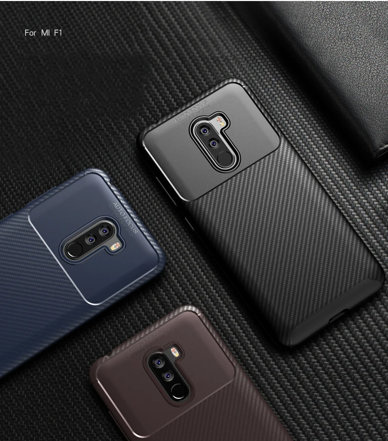 Чехол для Xiaomi POCOPHONE F1 POCO текстурный Мягкий ТПУ чехол бампер F1|Бамперы| |