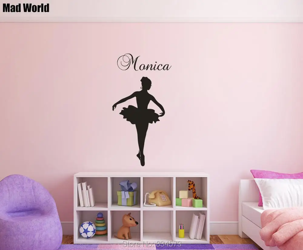Monica Personalised Girl Name Ballerina Ballet Dance  56 106h 47 89h 3