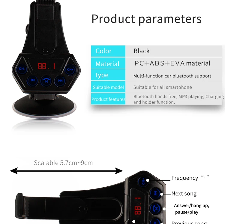 E0102 Bluetooth FM transmitter (15)