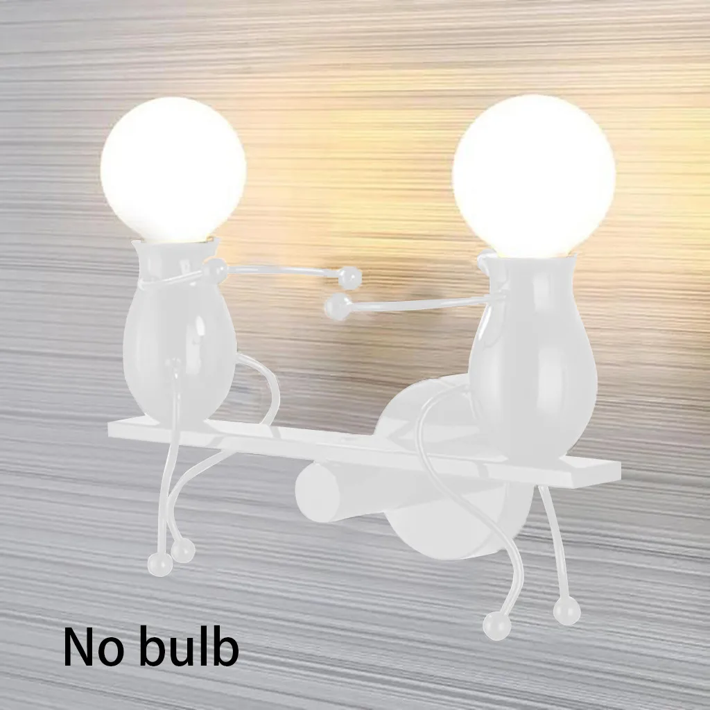 

Modern Charming Chandelier Creative Iron People Lamp Elegant Wall Lights Hanger NightLights Lamp Children Kid's Gift Decoration