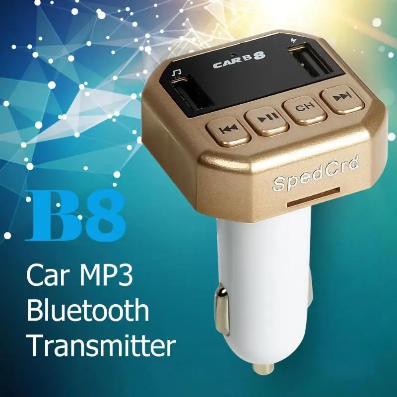 B8 автомобильный комплект громкой связи Bluetooth fm передатчик стерео MP3 плеер