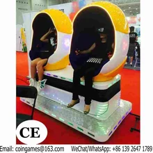The Latest Design Amusement Equipment Interactive Virtual Reality Two Seats 9D VR Simulator Egg Movies Cinema Game Machine