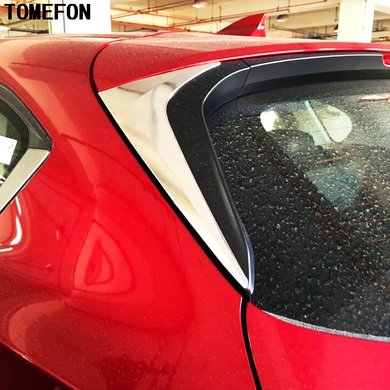 TOMEFON 2 шт. для Mazda CX 5 CX5 2017 2018 ABS задняя треугольная оконная крышка стикер отделка