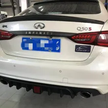 Задний спойлер для нового Infiniti Q50 Q50S высокое качество задний диффузор PP материал большой спойлер Q50 Q50S задней губ