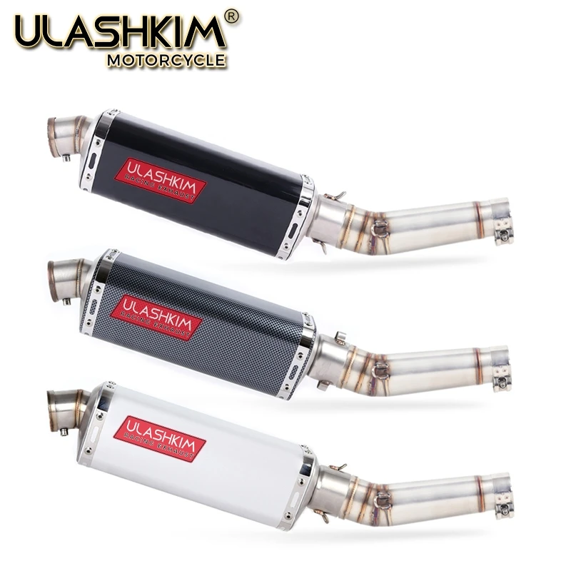 Выхлопная труба глушителя для мотоцикла из углеродного волокна выхлопная без
