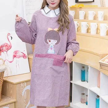

Cute girl Kitchen Apron Women Waterproof Clean Aprons Polyester Aprons for Women Cooking Baking Restaurant Baking accessories