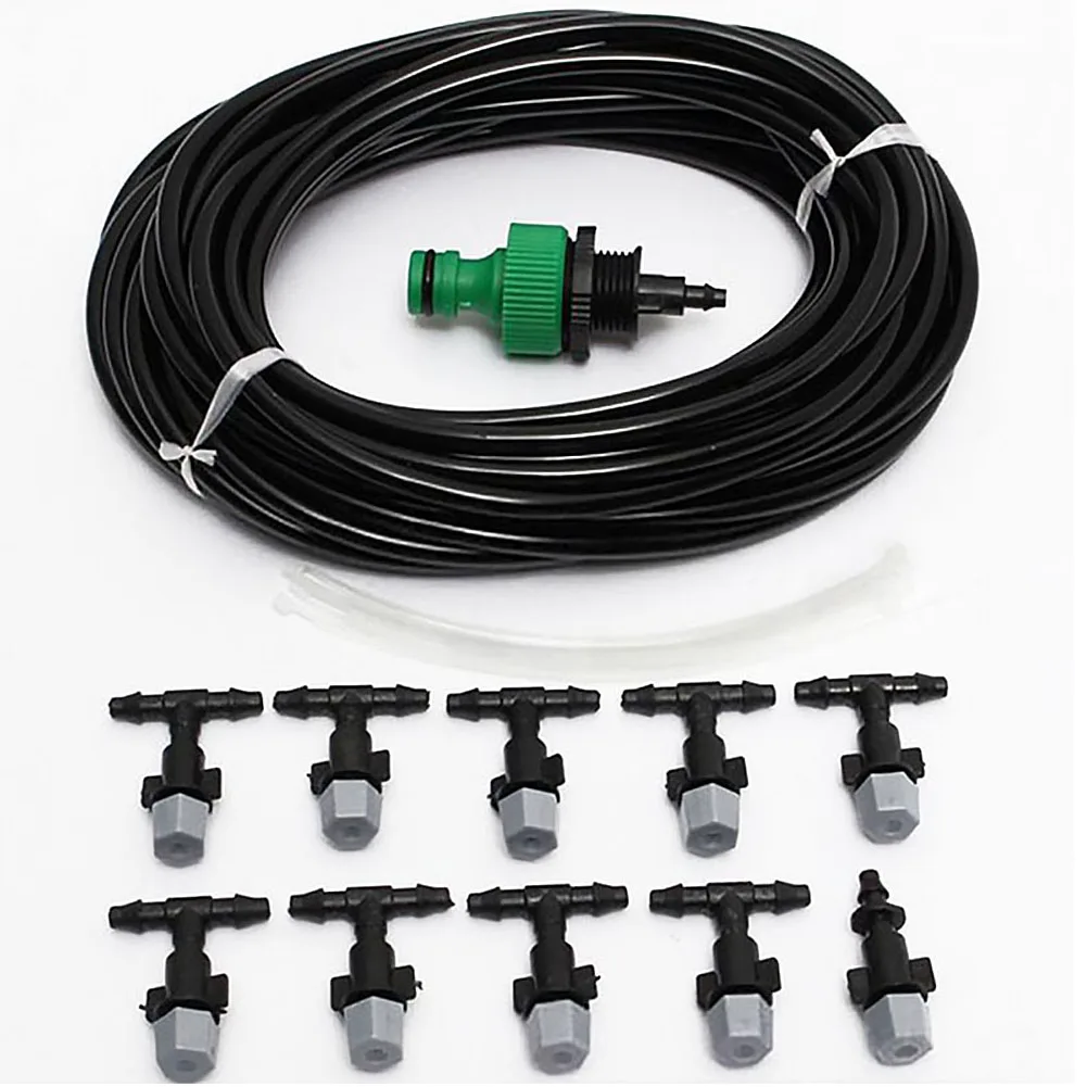 

Convenient Water Saving Easy Clean Wide Spray Atomization Nozzle Set Nebulization Greenhouse Family Watering Irrigation Supplies