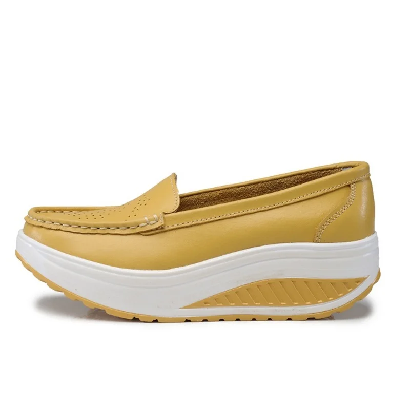 Pictu Cuero Zapatos Al Cómodos Enfermera Por De Like Mocasines Mujer Planos as Bajos Casuales Picture As Mayor aarBq5