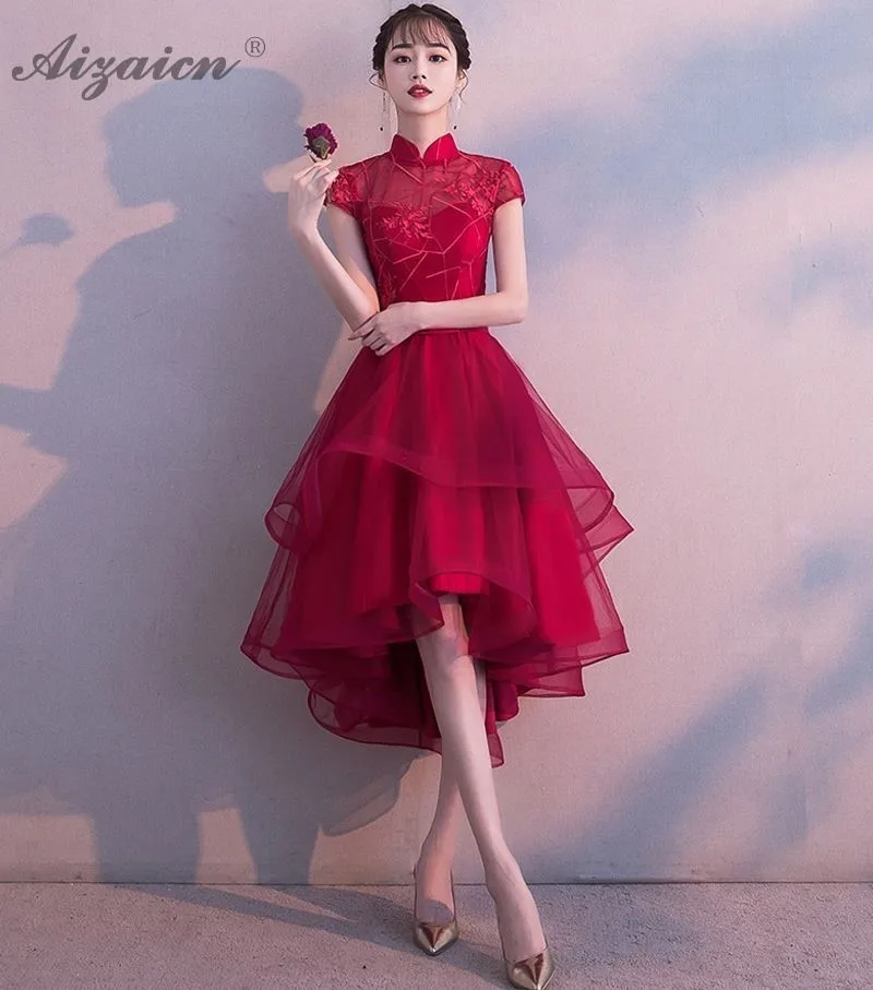 Красное свадебное платье чонсам, длинные платья, китайское модное вечернее платье Qi Pao, женское китайское свадебное платье Qipao, Ориентал