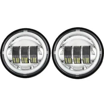 

2PCS 4.5" 4 1/2 inch LED Passing Fog Light Motorcycle LED Driving Light for Classic FLHR Road King