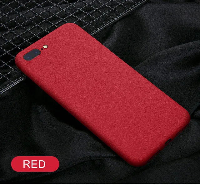 Красный Матовый сенсорный чехол для iPhone X XR XS Max 5 5S SE роскошный плюш Мягкий силиконовый чехол из ТПУ для iPhone 6 6 S 7 8 Plus - Цвет: Красный