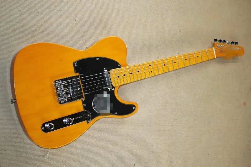 A fixed bridge electric guitar deep yellow retro AliExpress