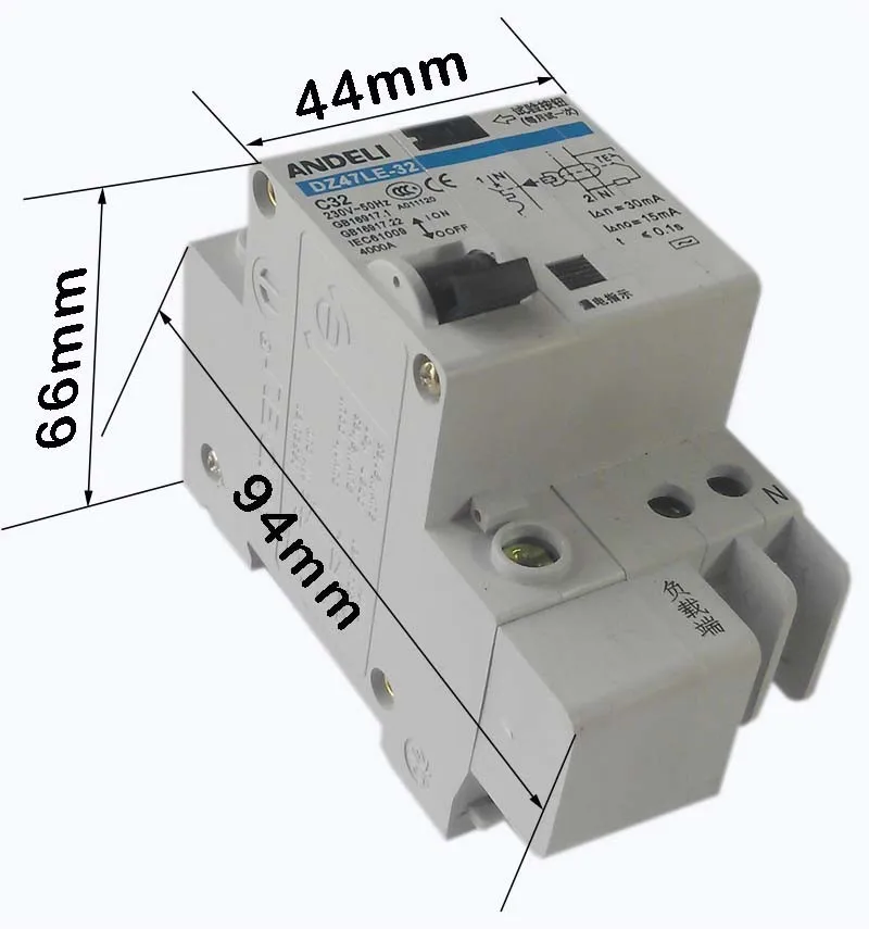 Earth Leakage Protection Circuit Breaker White