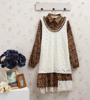 

vestido de festa robe tunique femme cotton vintage kawaii moda praia longo mori roupas hippie boho autumn fall mori girl dress