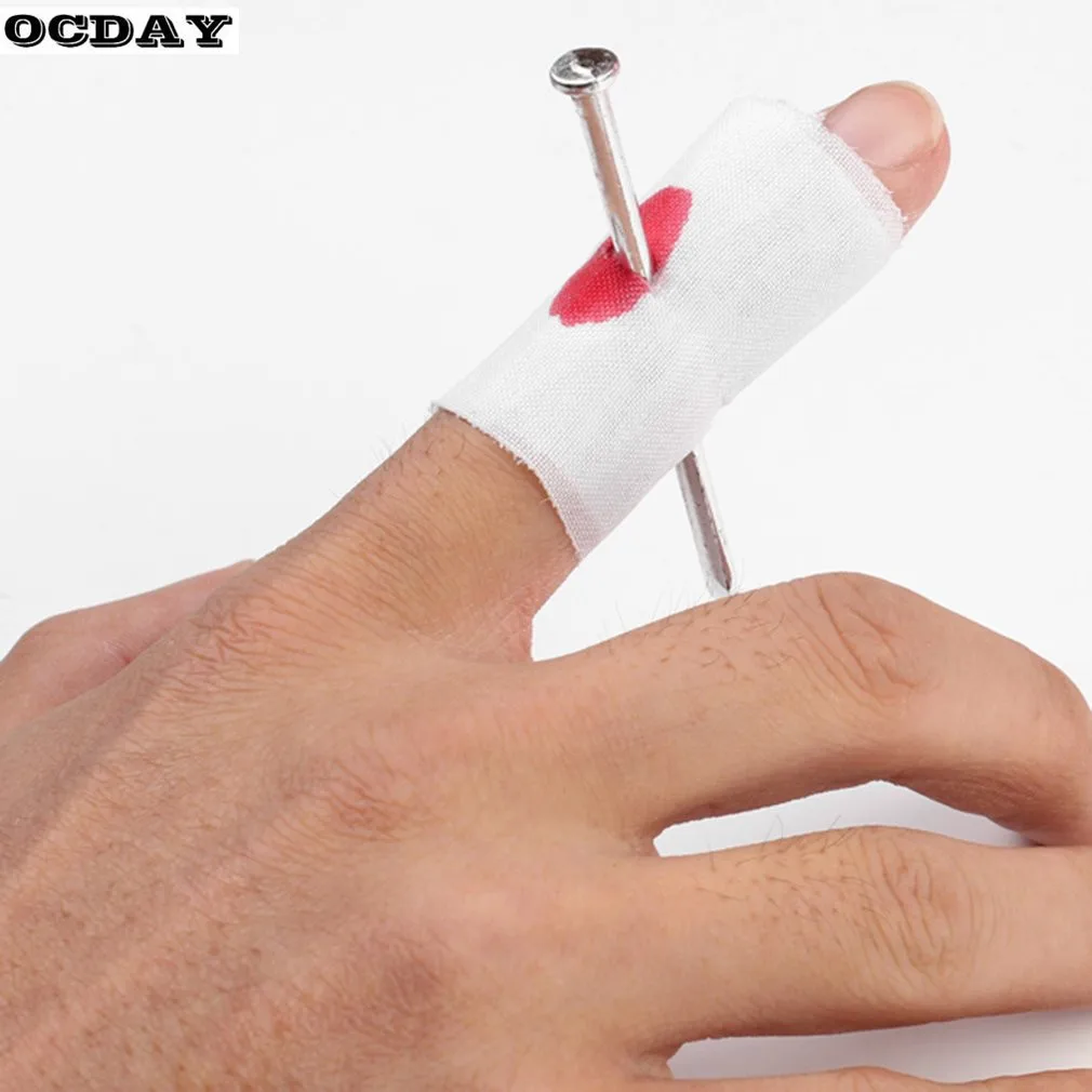 OCDAY blague fabricant astuce amusant nouveauté drôle blague jouet faux ongles à travers le doigt astuce Halloween enfants blagues pratiques Gag jouets drôle