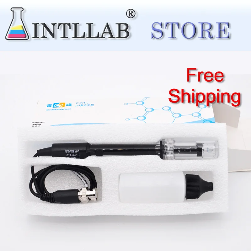 

INTLLAB High quality PH Probe Sensor E-201-C for PH Meter PH Controller Aquarium Lab