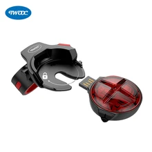 

TWOOC 2018 NEW Waterproof Bicycle Brake Rear Light USB Rechargeable LED MTB Bike Tail Light Cycling Safety Taillight Back Lamp
