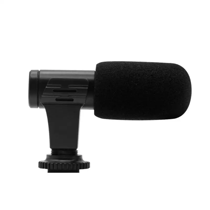 MIC-06 3,5 мм камера Микрофон внешний стерео микрофон для интервью для репортёра мобильного телефона камера микрофон видео Диктофон