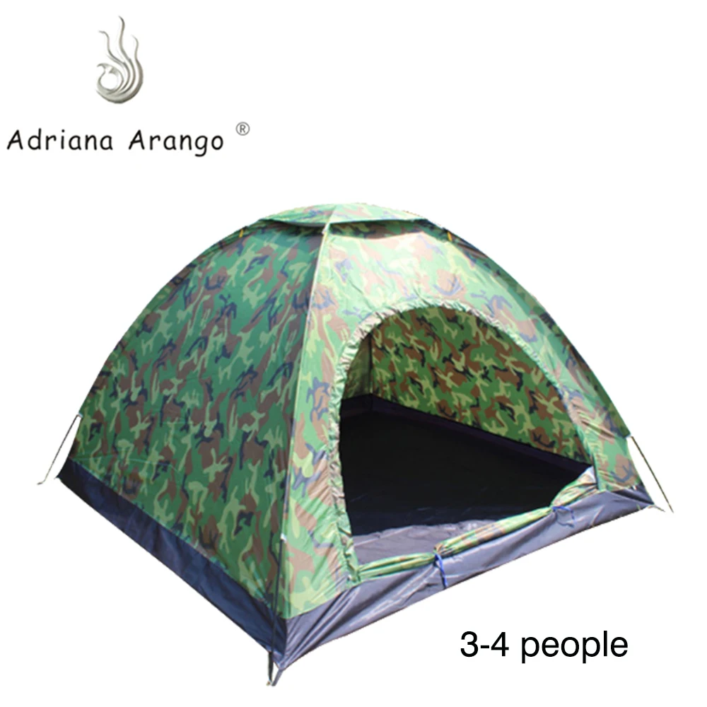 

Adriana 3-4 Person 1.7KG Camel Tent Ultralight Single Layer Water Resistance Camping Tent PU1500mm with Carry Bag for Hiking