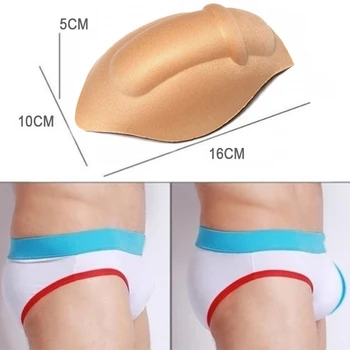 

Bulge Cup Pads Sponge Cup Enhancing Men Underwear Briefs Sexy Bulge Gay Pad Magic Buttocks Removable Push Up Cup