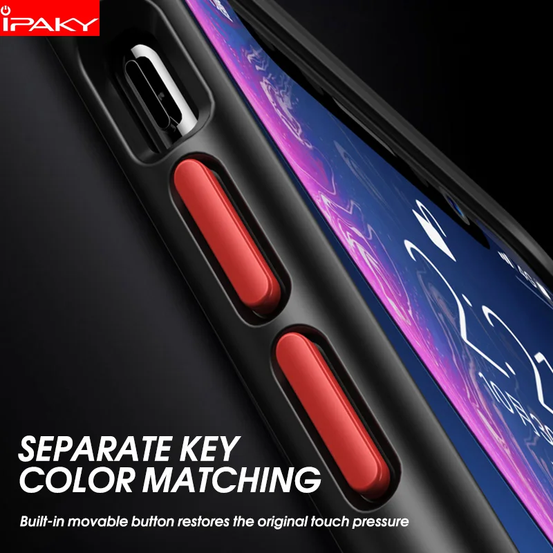 Чехол для iPhone XS XR Magic Shadow IPAKY MAX чехол с цветными кнопками гибридный ударопрочный