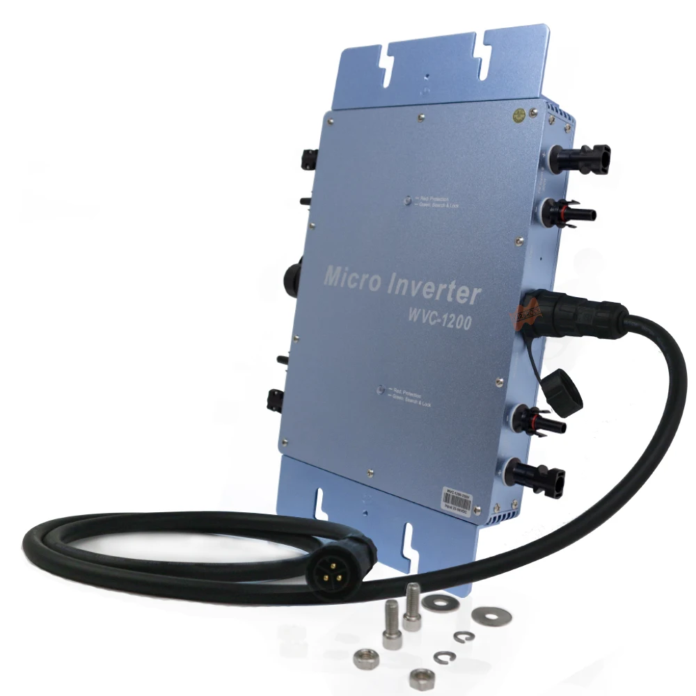 Waterproof IP65 MPPT 1200W Smart Grid Tie Solar Inverter DC 22-50V to 80-160VAC or 180-260VAC 50hz/ - 32967340022
