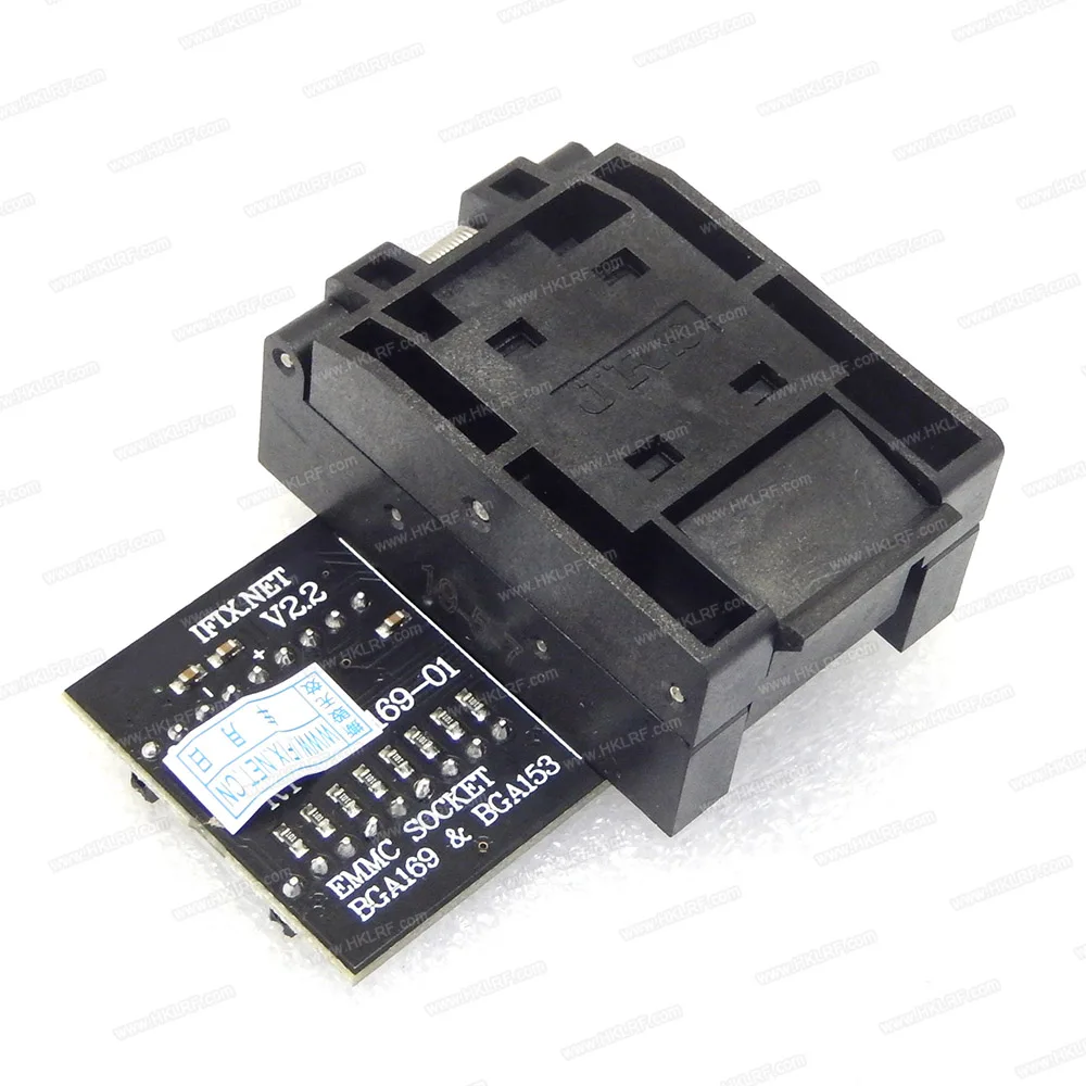 RT-BGA169-01 V2.1 BGA169 BGA153 EMMC адаптер гнездо с 3 шт. BGA матрица ограничительная коробка для RT809H программист