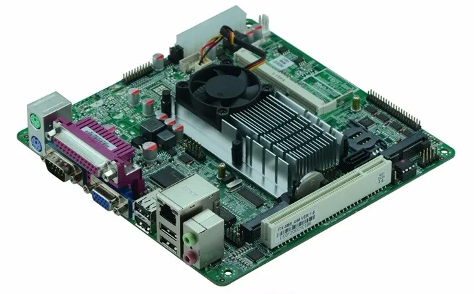 Intel atom D525 материнская плата, x86 мини itx atom материнская плата D525/6* COM/2* SATA2/MSATA