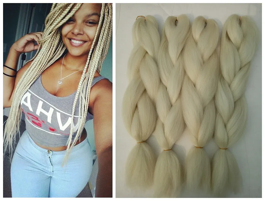 Blonde Braiding Hair Extensions - wide 1