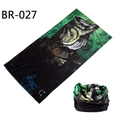 BR 027 BR001-037, новейшая модель, бесшовная бандана для рыбалки, пешего туризма, велоспорта, волшебный шарф, много солнцезащитных шарфов для женщин и мужчин, маска бандана - Цвет: BR 027
