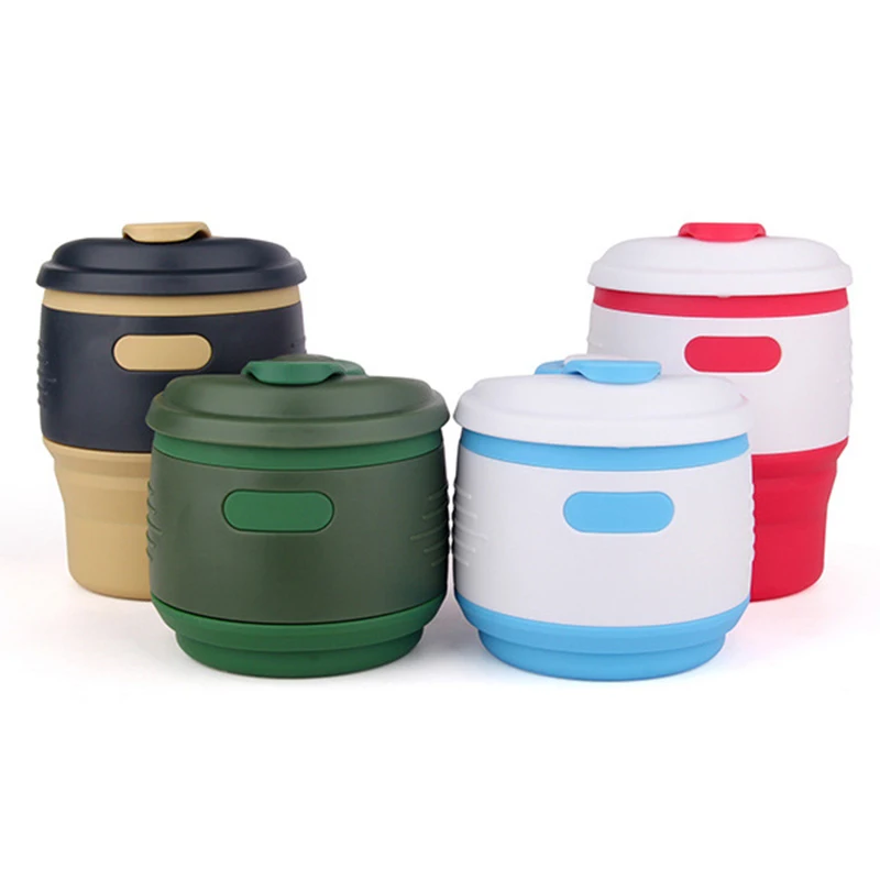 Creative Scalable Silicone Collapsible Coffee cup Portable Folding