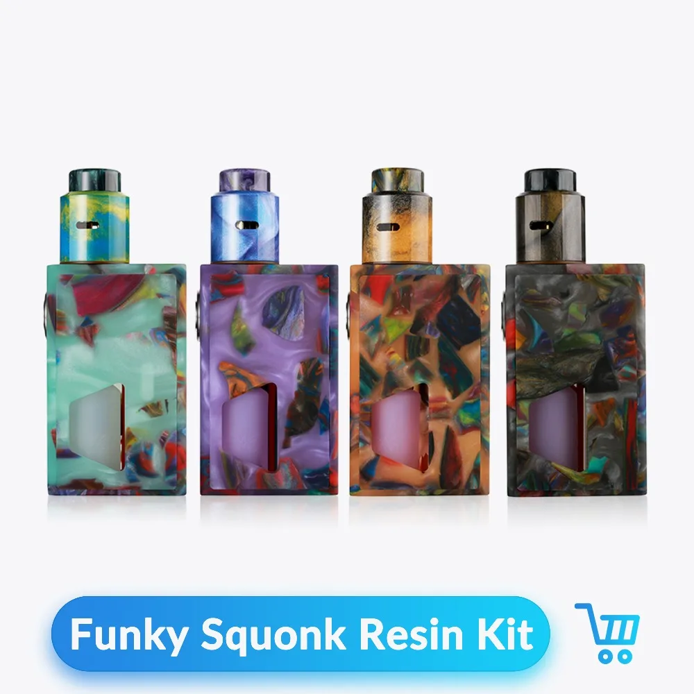 

Aleader Funky Squonk Resin Kit 7ml Bottle PET Food Grade use 18650 Battery with Spring-loaded 510 Thread Elektronik Sigara Vape