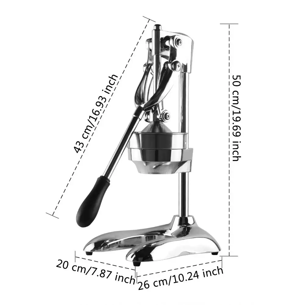 Нержавеющая Сталь Ручной пресс соковыжималка цитрусовый Лимон Апельсин гранат фруктовый сок экстрактор коммерческий или бытовой