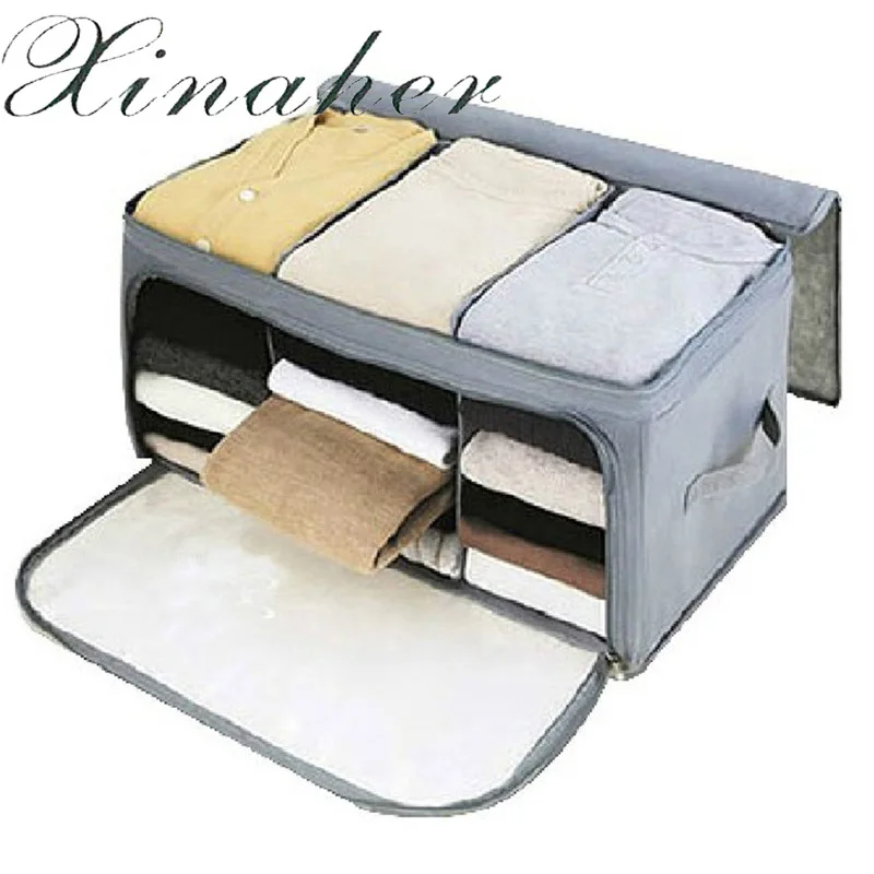 XINAHER Designer Storage Boxs Clothing Organizer Large Size Bamboo